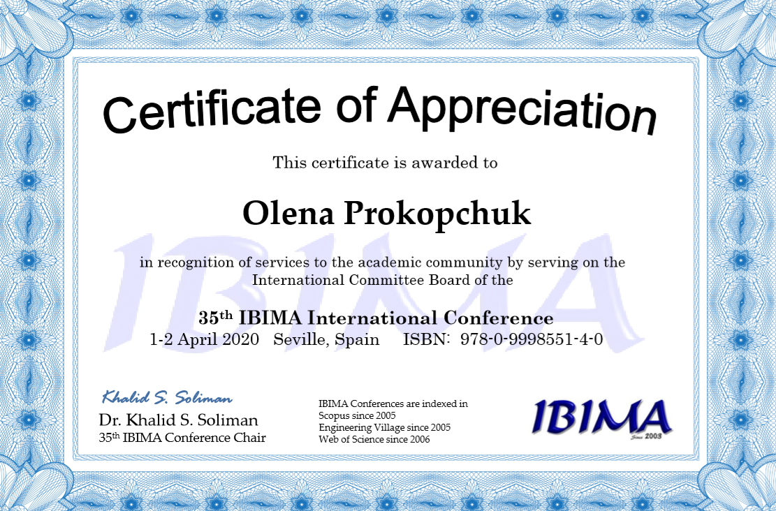 Наукові звершення викладачів кафедри на міжнародному рівні